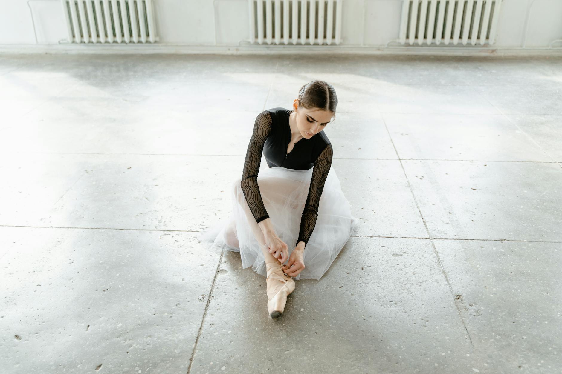 Young ballet dancer training at ACBT Academy